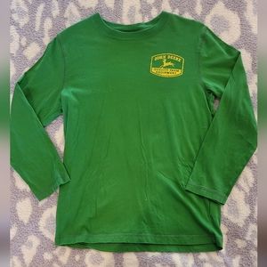 John Deere brand, Size Medium 10/12, Boy's long sleeve tshirt.